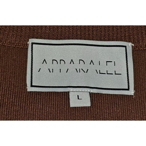 Apparallel Women's Brown Long Sleeve Knit Top With Puff Shoulders Sz L 2457 - Picture 6 of 11